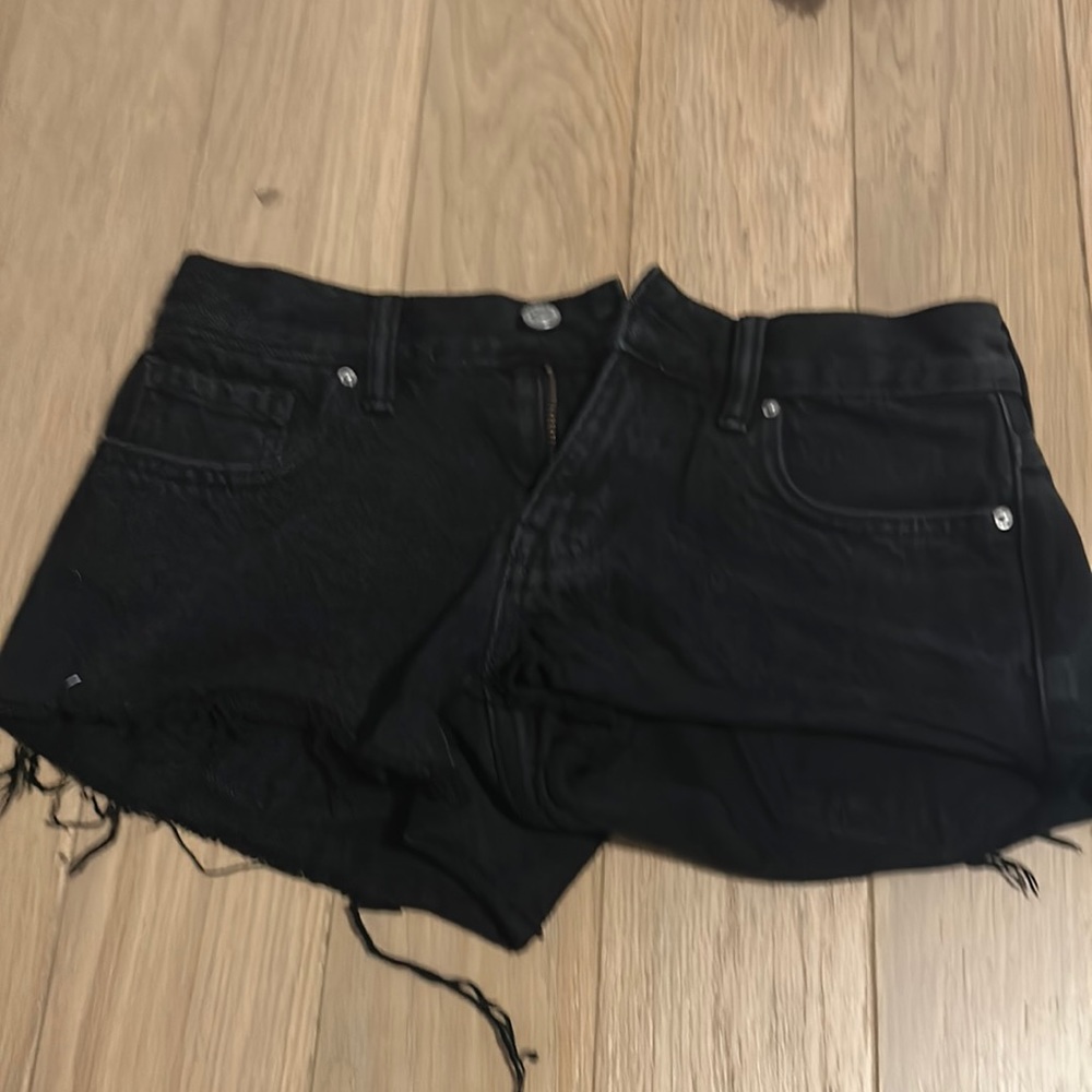 black jean shorts size 23